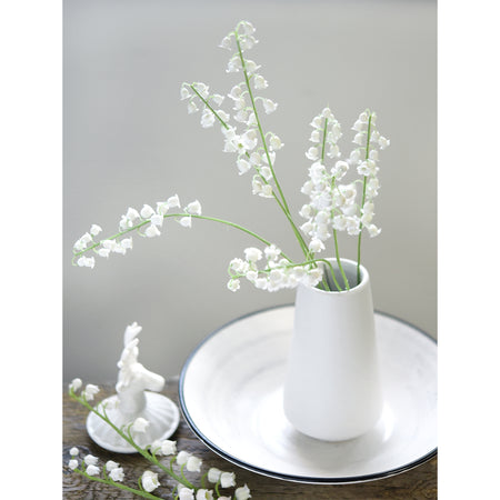 Soft-Touch Artificial Lily of the Valley Bouquet – 7 Stems (14.2")