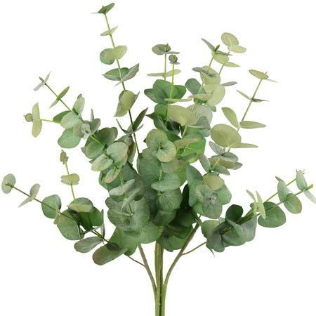 Real Looking True Blue Eucalyptus 19.7” (50cm) Greenery Artificial Eucalyptus Leaves FiveSeasonStuff Floral 2 Stems