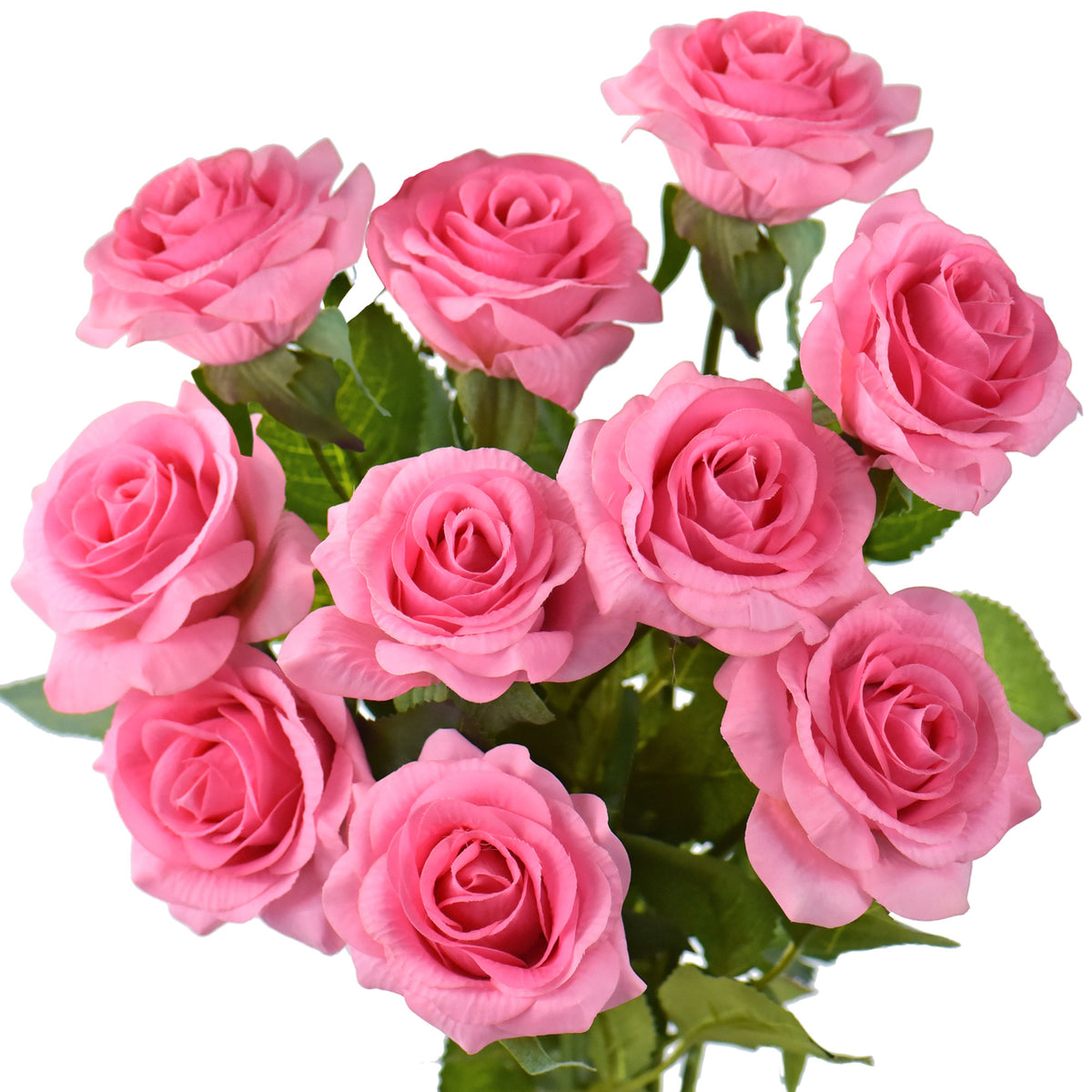 Magenta Pink Real Touch Silk Artificial Flowers ‘Petals Feel and Look