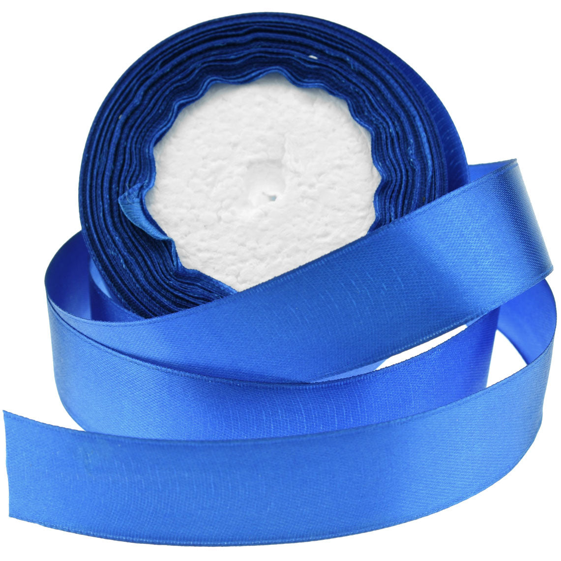 Royal Blue Satin Ribbon 25mm 23 Meters Solid Colors Fabric Ribbon