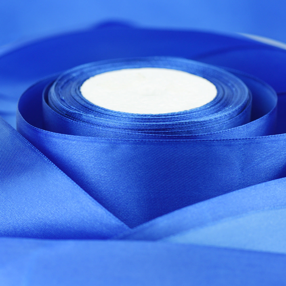 Solid Color Satin Fabric Ribbon (Royal Blue, 12 x 25 Yards)