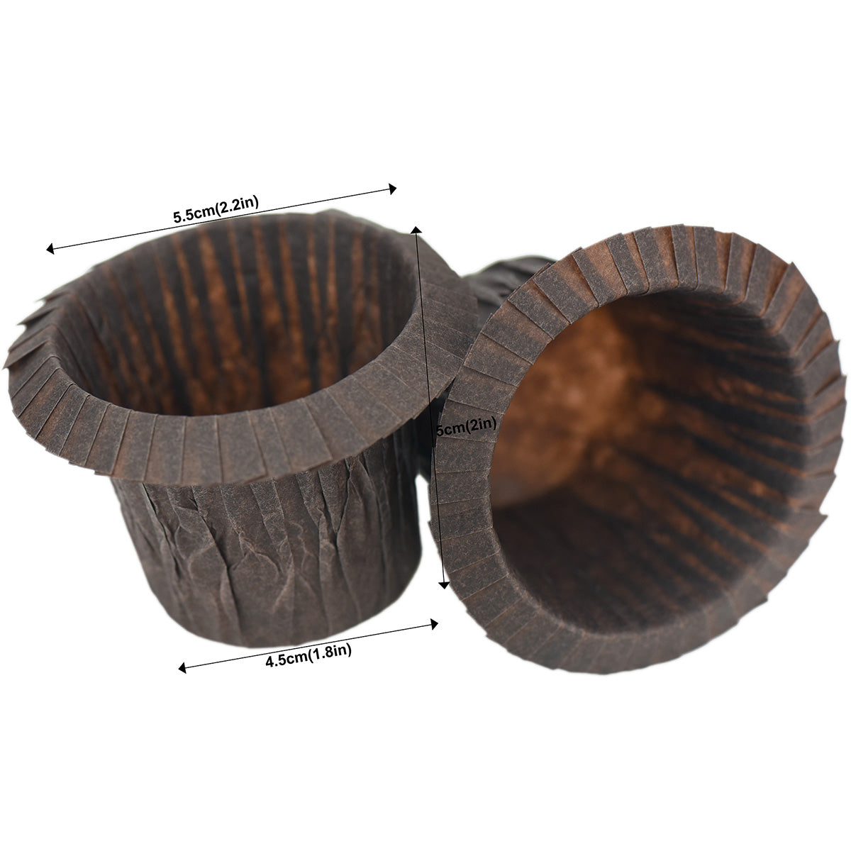 Brown Cupcake Liners, Solid Brown Baking Cups