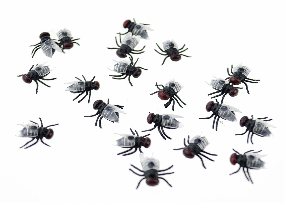 60 Pcs Fake Blowfly Prank Toys - Realistic Plastic Flies For Halloween Tricks & Party Decor - View #8
