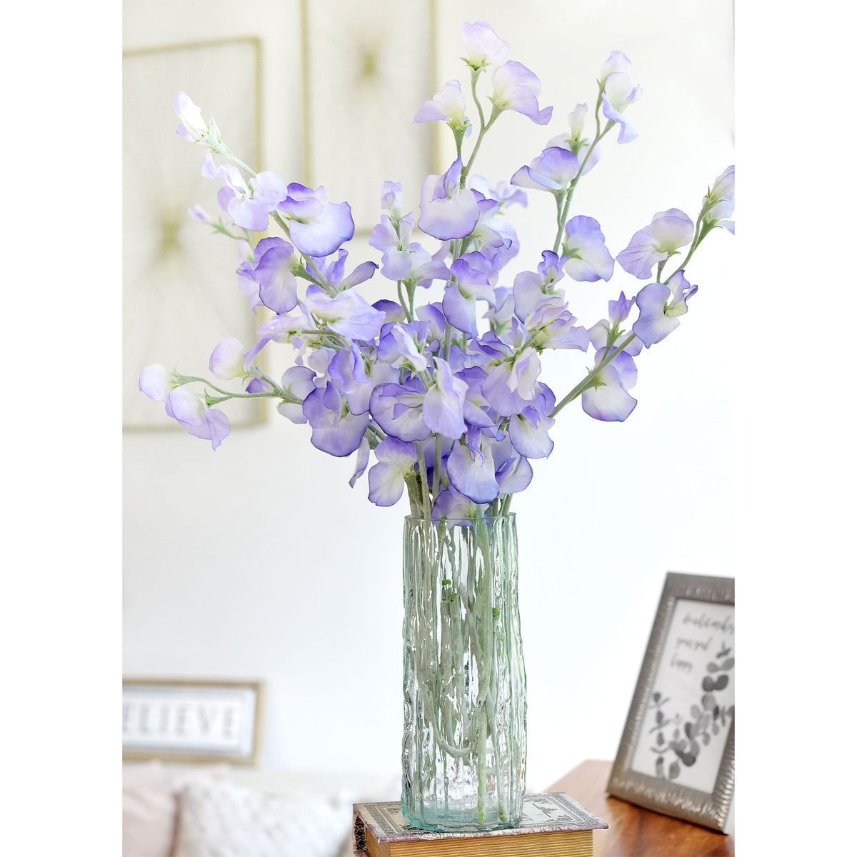 Pale Purple Sweet Pea Flowers Real Looking Artificial flowers
