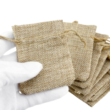 (7 x 9 cm) 30 PCS Burlap Drawstring Gift Bags