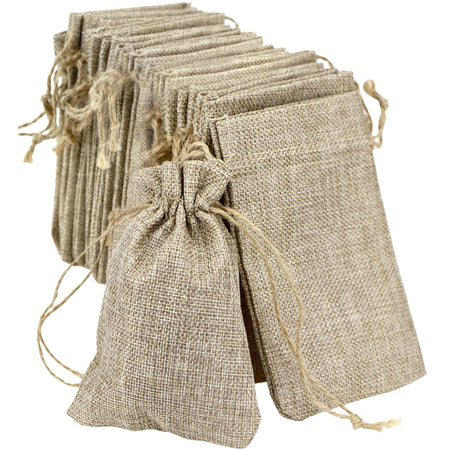 (15 x 10 cm) 20 PCS Burlap Drawstring Gift Bags