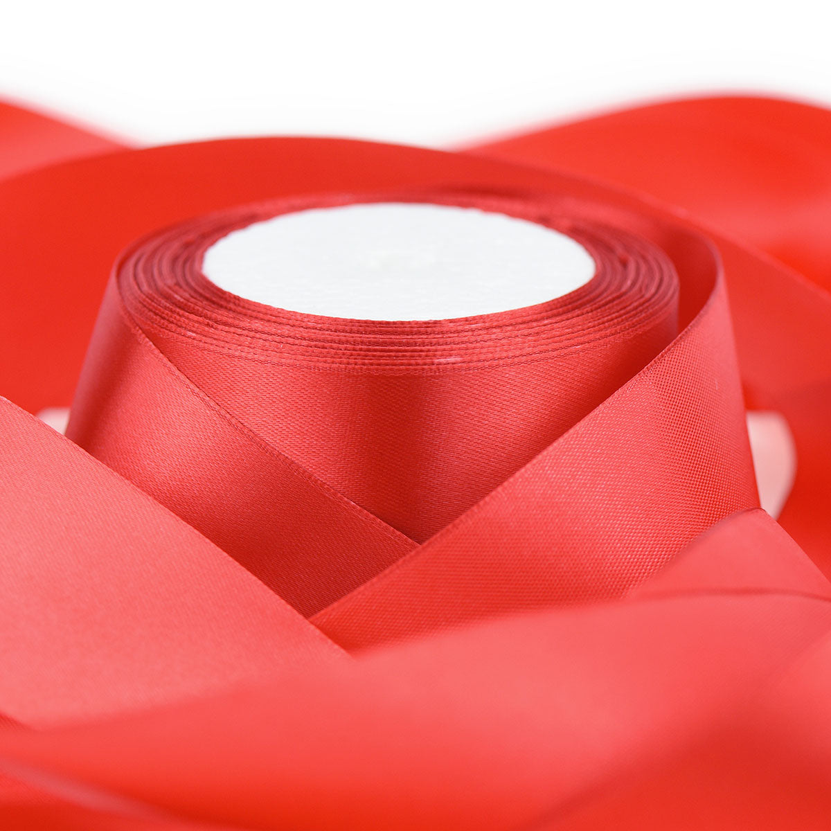 Silk ribbon 1 cm, crimson