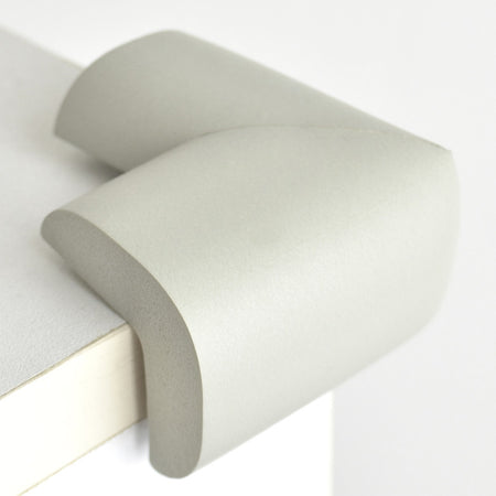 12 Pieces Gray Jumbo L-Shaped Foam Corner Protectors