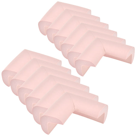 12 Pieces Pink Standard L-Shaped Foam Corner Protectors