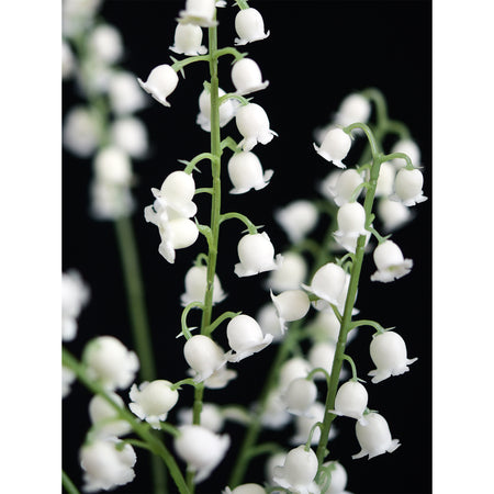 Soft-Touch Artificial Lily of the Valley Bouquet – 7 Stems (14.2")