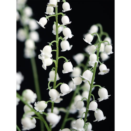 Soft-Touch Artificial Lily of the Valley Bouquet – 7 Stems (14.2")