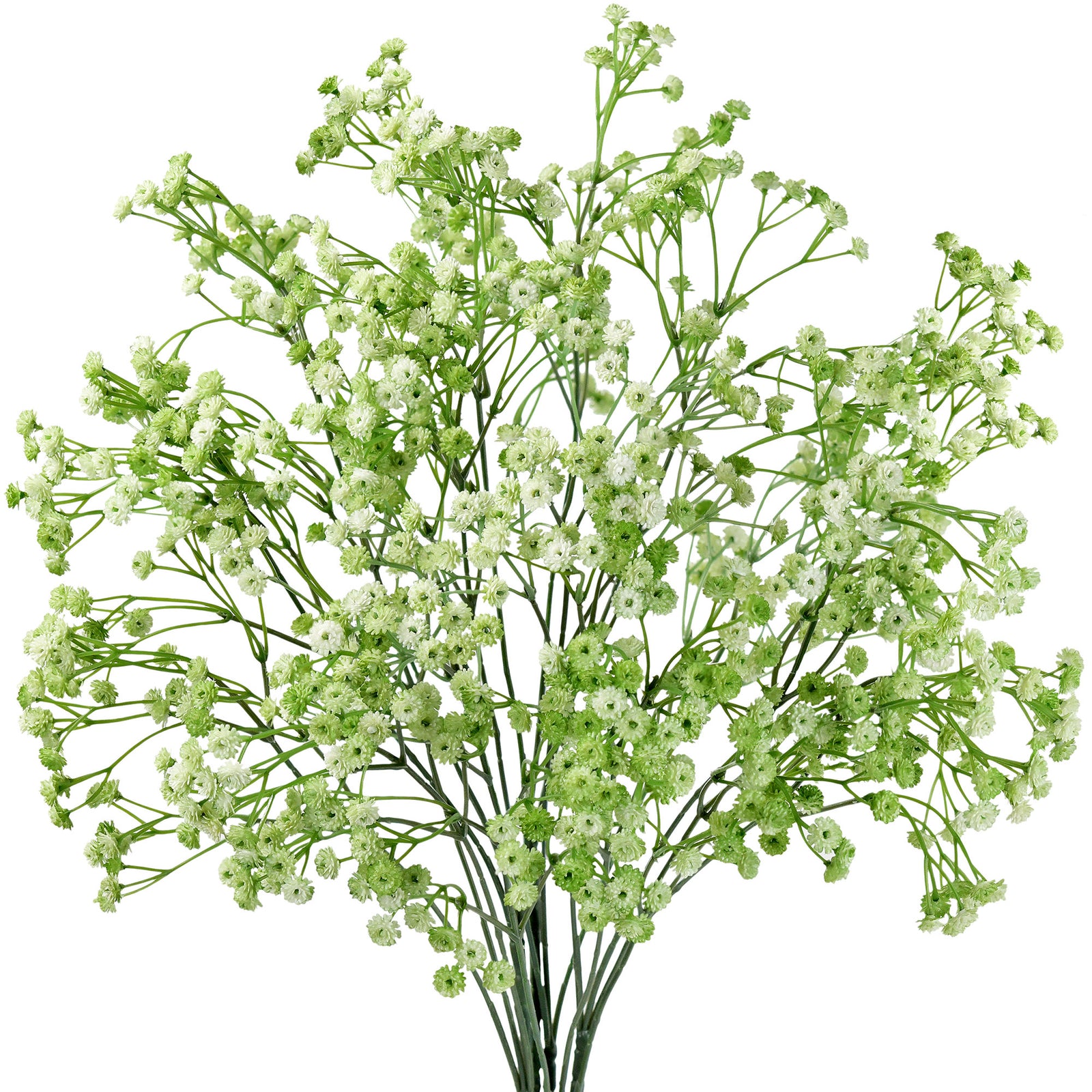 6 Stems 69cm Light Moss Green Baby’s Breath Artificial Flowers Baby’s Breath Gypsophila Tall Long Stems