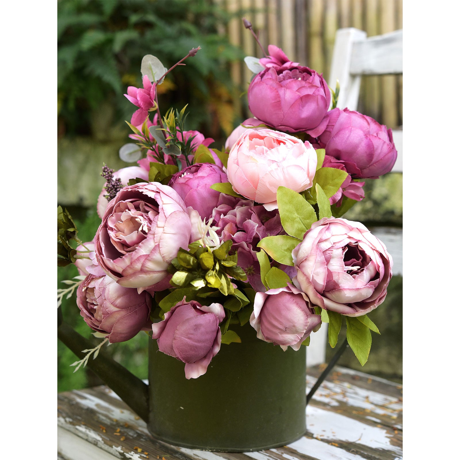 Peony Bouquets in Magenta, Pink, and Purple – Silk Flowers for Weddings, Home, and Gifts for Her