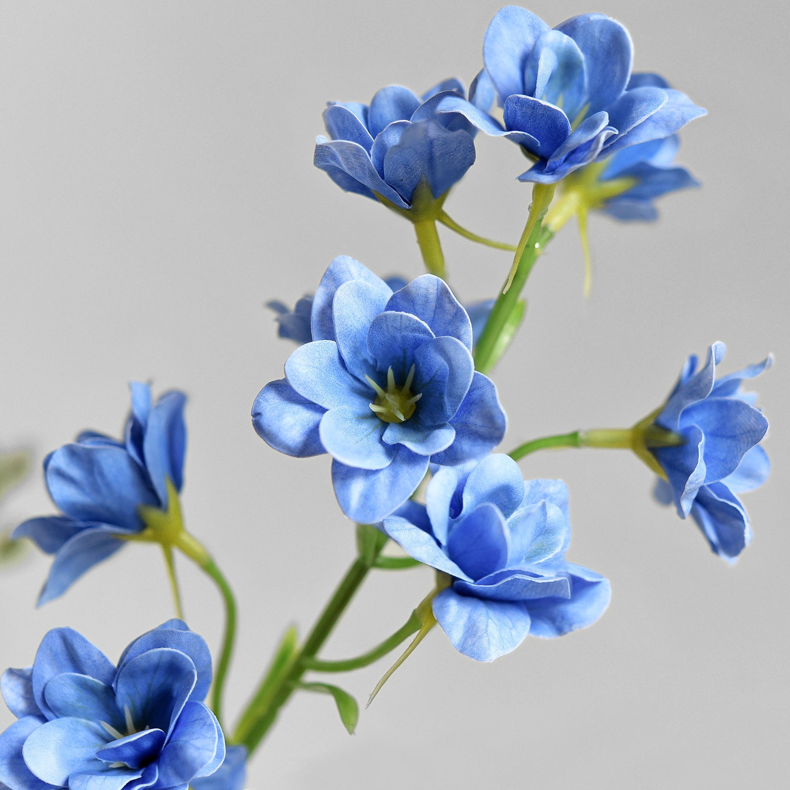 Royal Blue Delphinium Real Touch Artificial Flowers, 24.8” 6 Stems FiveSeasonStuff Floral
