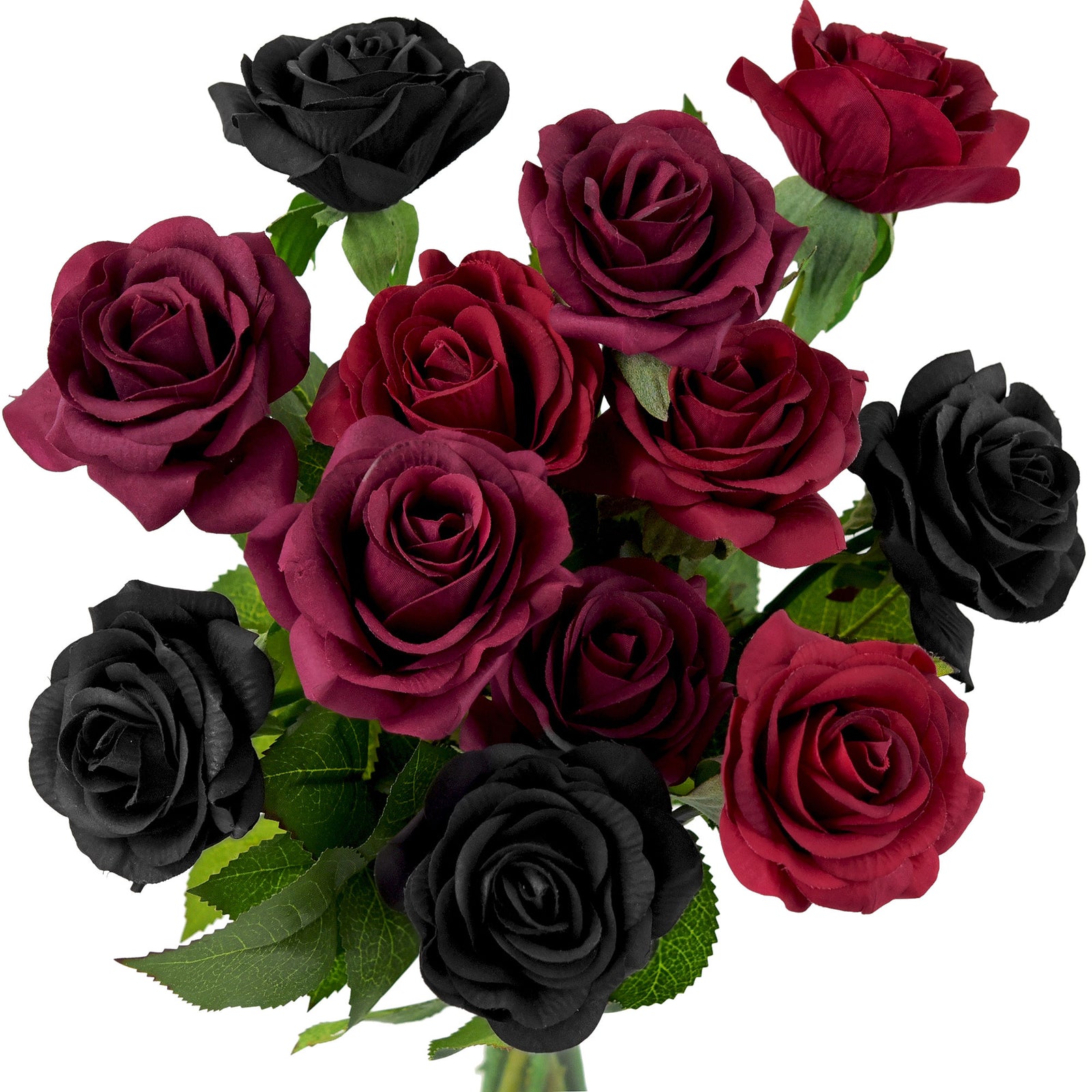 12 Stems of Red Roses with Fillers