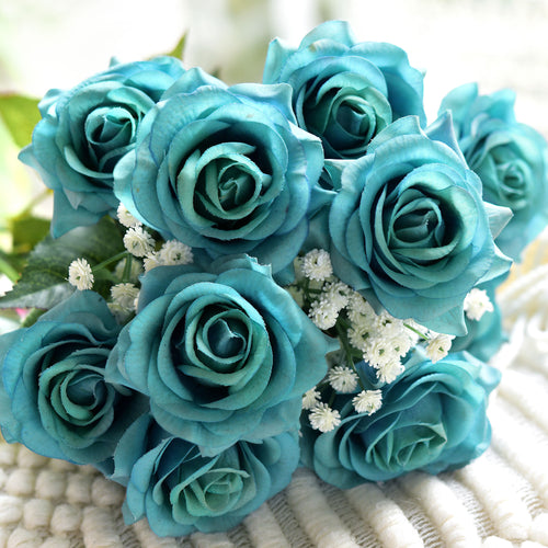 FiveSeasonStuff Baby's Breath Artificial Flowers 10 Baby's Breath Gypsophila 2 ft Tall Long Stems for Floral Arrangement, Wedding Flower Bouquet Décor (Vintage White)