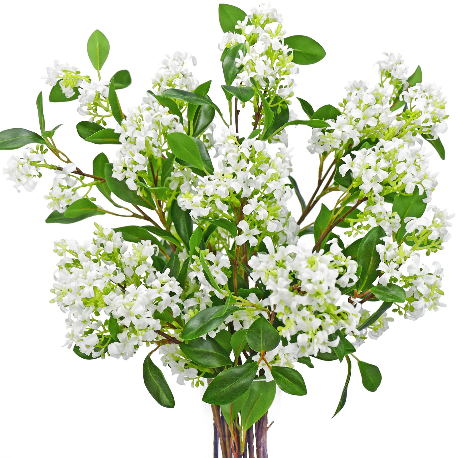 5 Stems Artificial White Murraya Panniculata Branches Orange Jessamine Greenery Floral Arrangement Decoration 30 inches