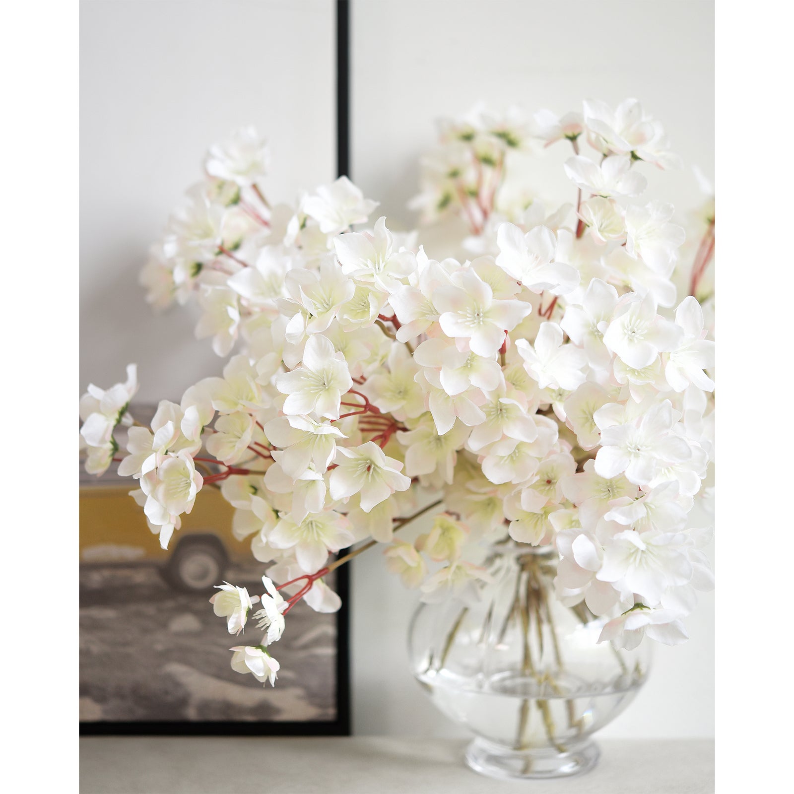 Silk Cherry Blossom Stems Tall Artificial Flowers for Wedding & Home Decor