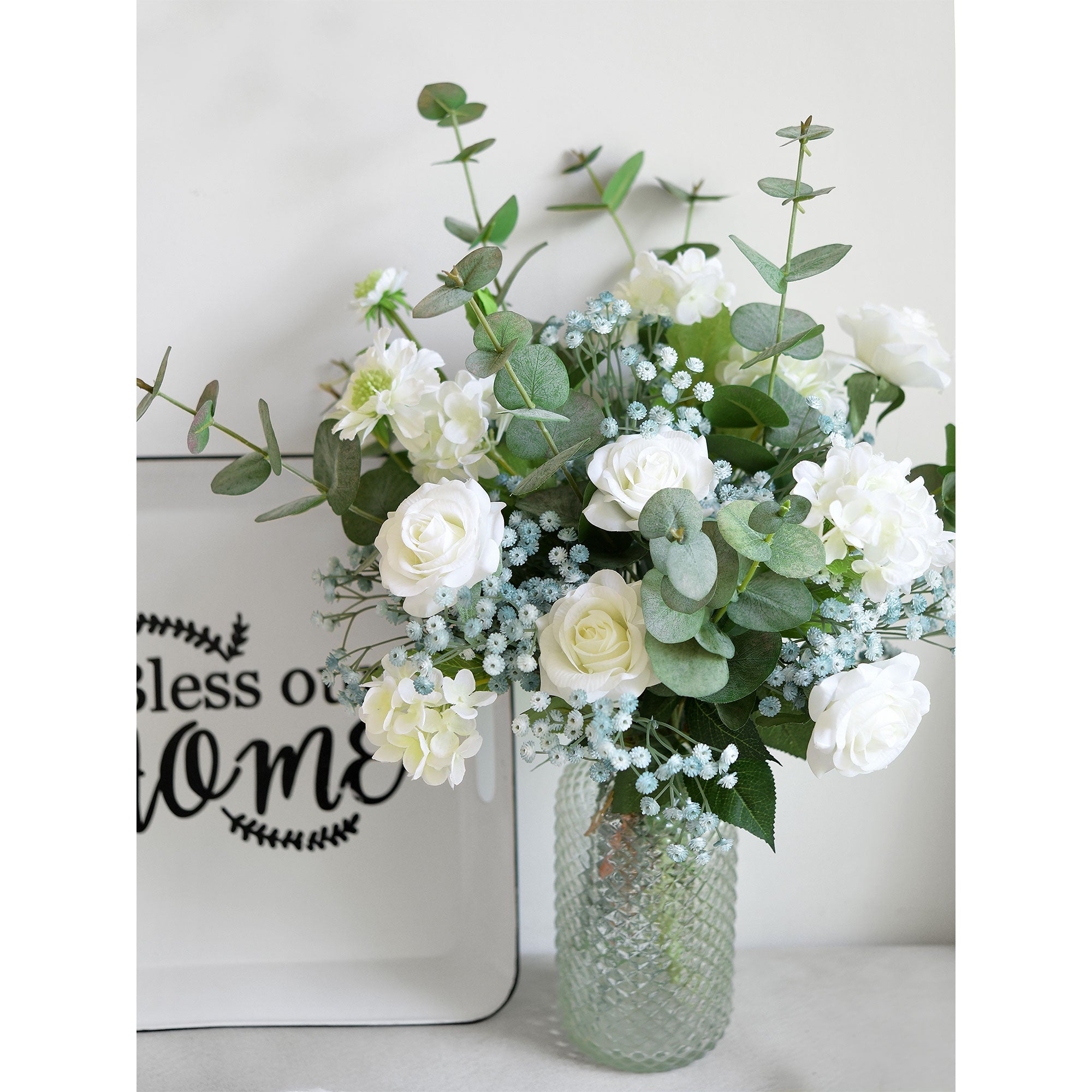 Fiveseasonstuff 6 Stems Light Moss Green Babys Breath Artificial Flowers  Babys Breath Gypsophila 69cm Tall Long Stems 