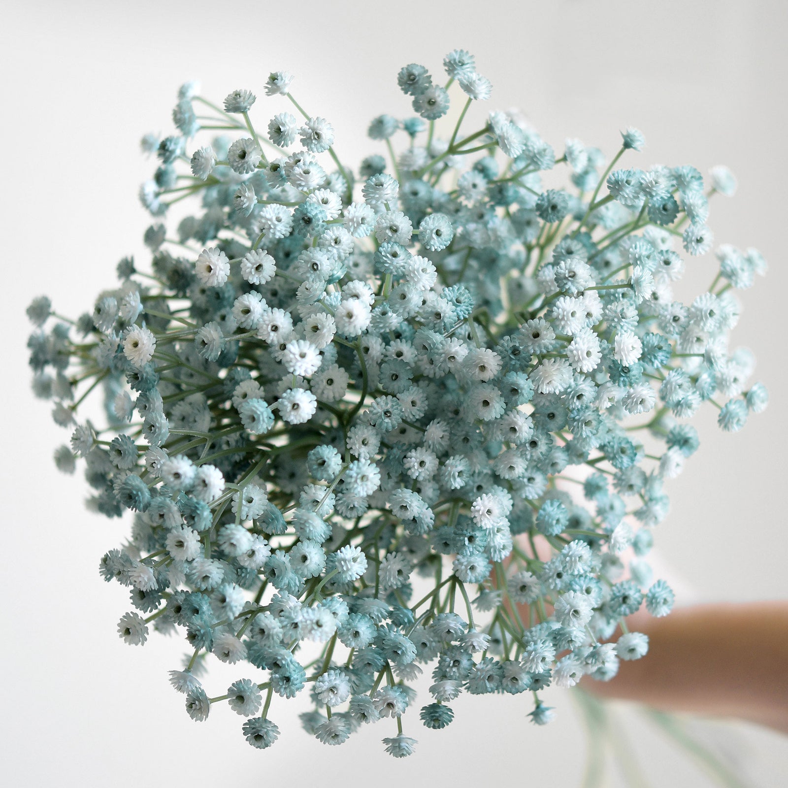 Glacier Blue Baby’s Breath Artificial Flowers Baby’s Breath Gypsophila Tall Long Stems 6 Stems 69cm(2.3ft) Softer Material