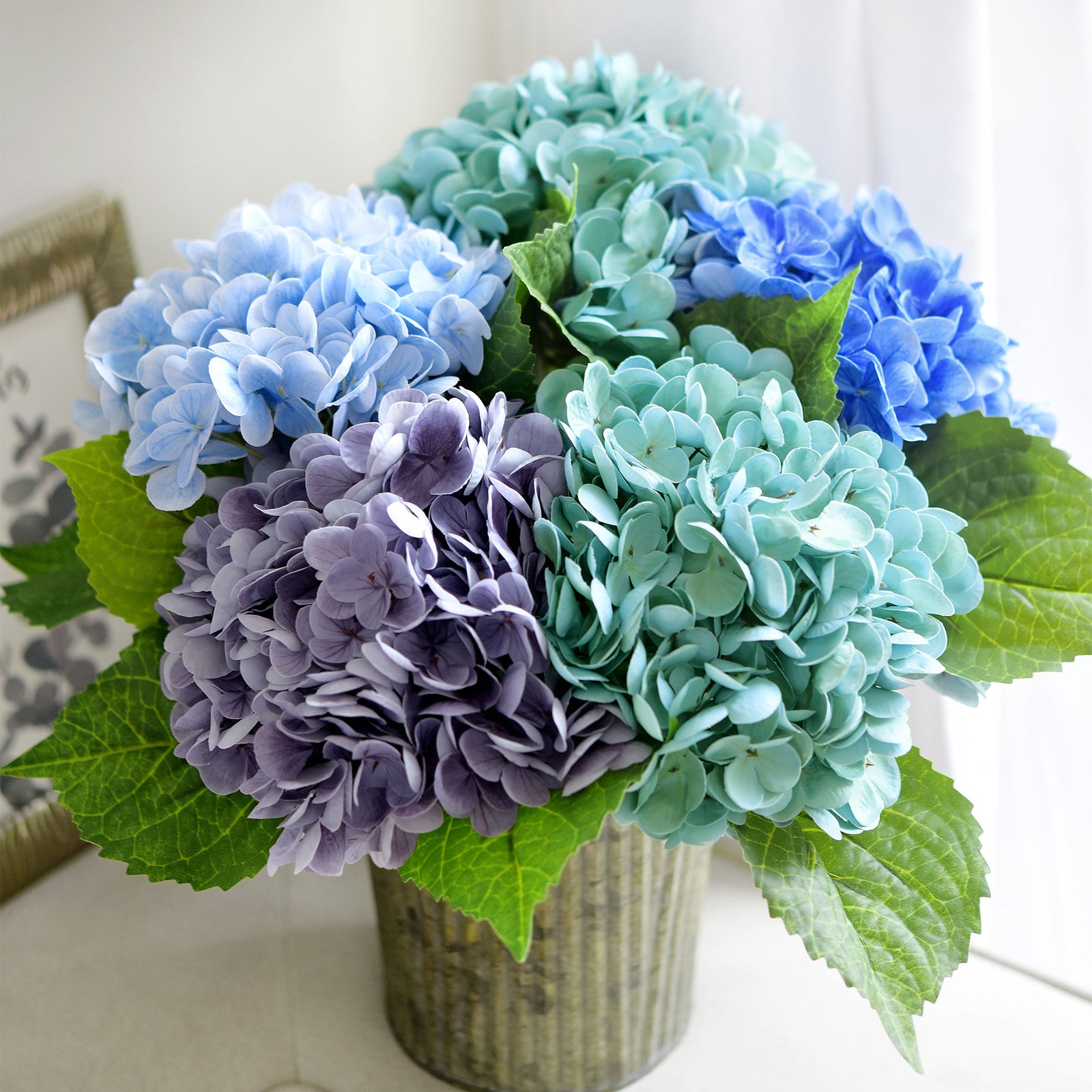 Hydrangea Artificial Flowers DIY Bridal Bouquet Supplies Wedding