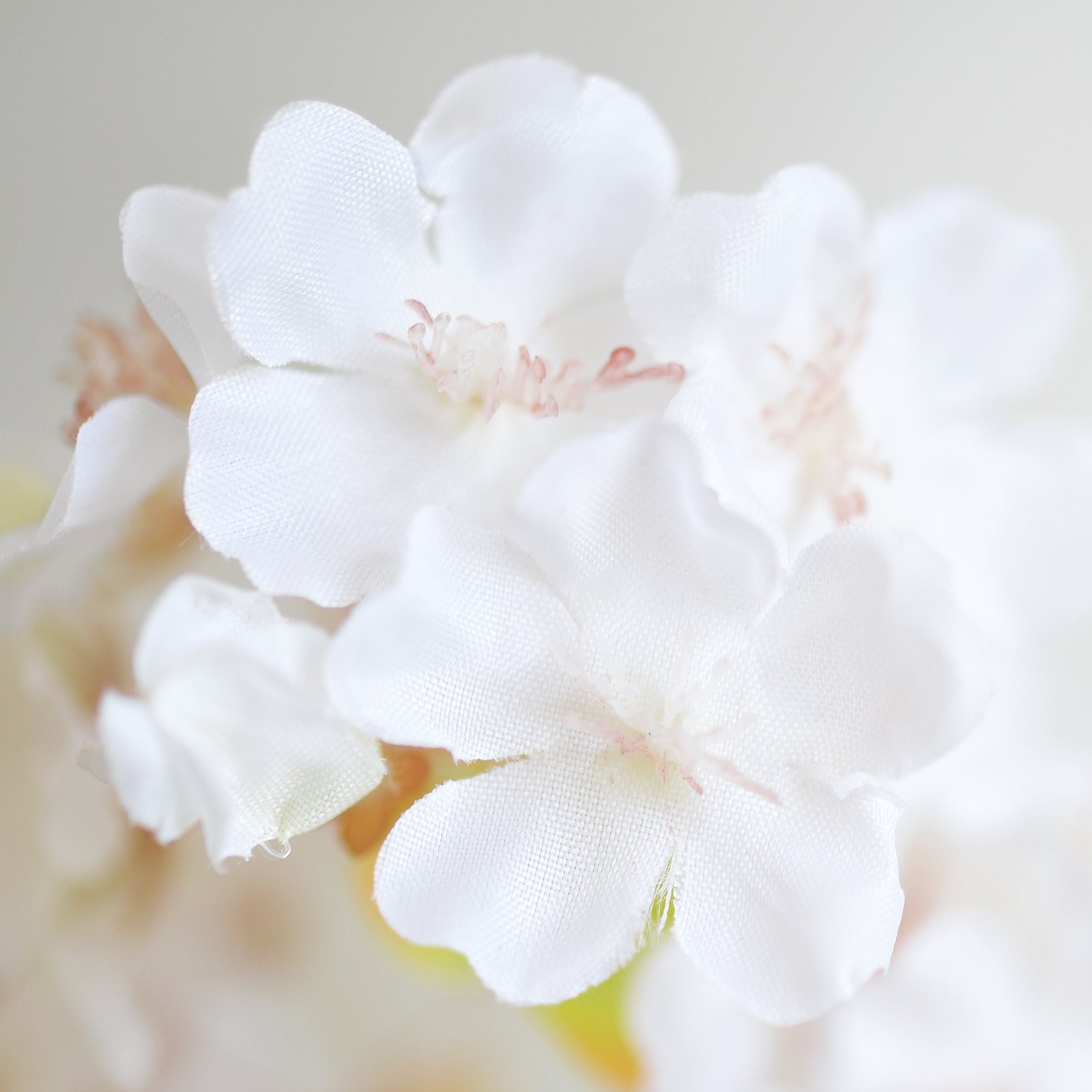 Snowy White Sakura Elegance Silk Cherry Blossom Stems – Set of 2, 3.2ft Tall Artificial Flowers for Wedding & Home Decor