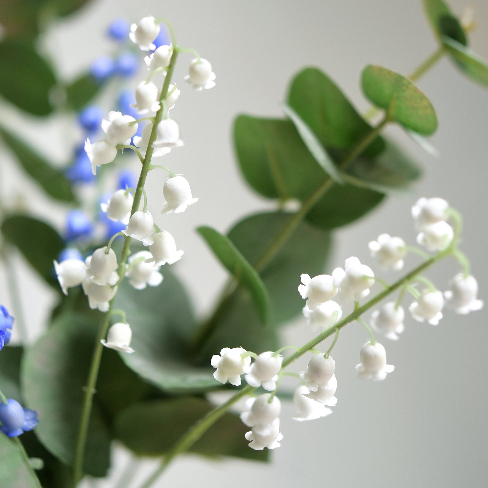 Soft-Touch Artificial Lily of the Valley Bouquet – 7 Stems (14.2")