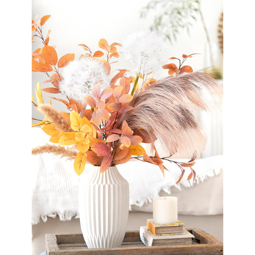 Faux Pampas Grass Branches, Home Décor 2.4ft(72cm) Tall -Set of 6 by FiveSeasonStuff