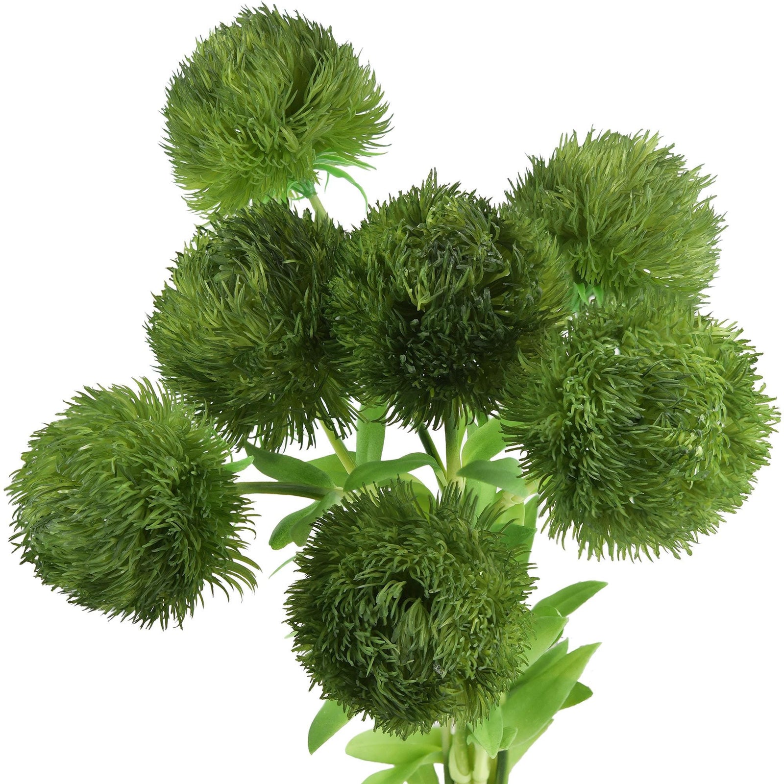 Faux Green Trick Dianthus – 6 Stems Artificial Greenery for Weddings, Floral Décor, and Events