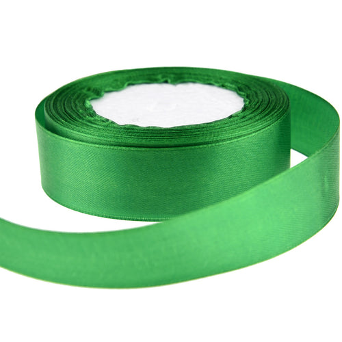 10mm Green Single Sided Satin Ribbon