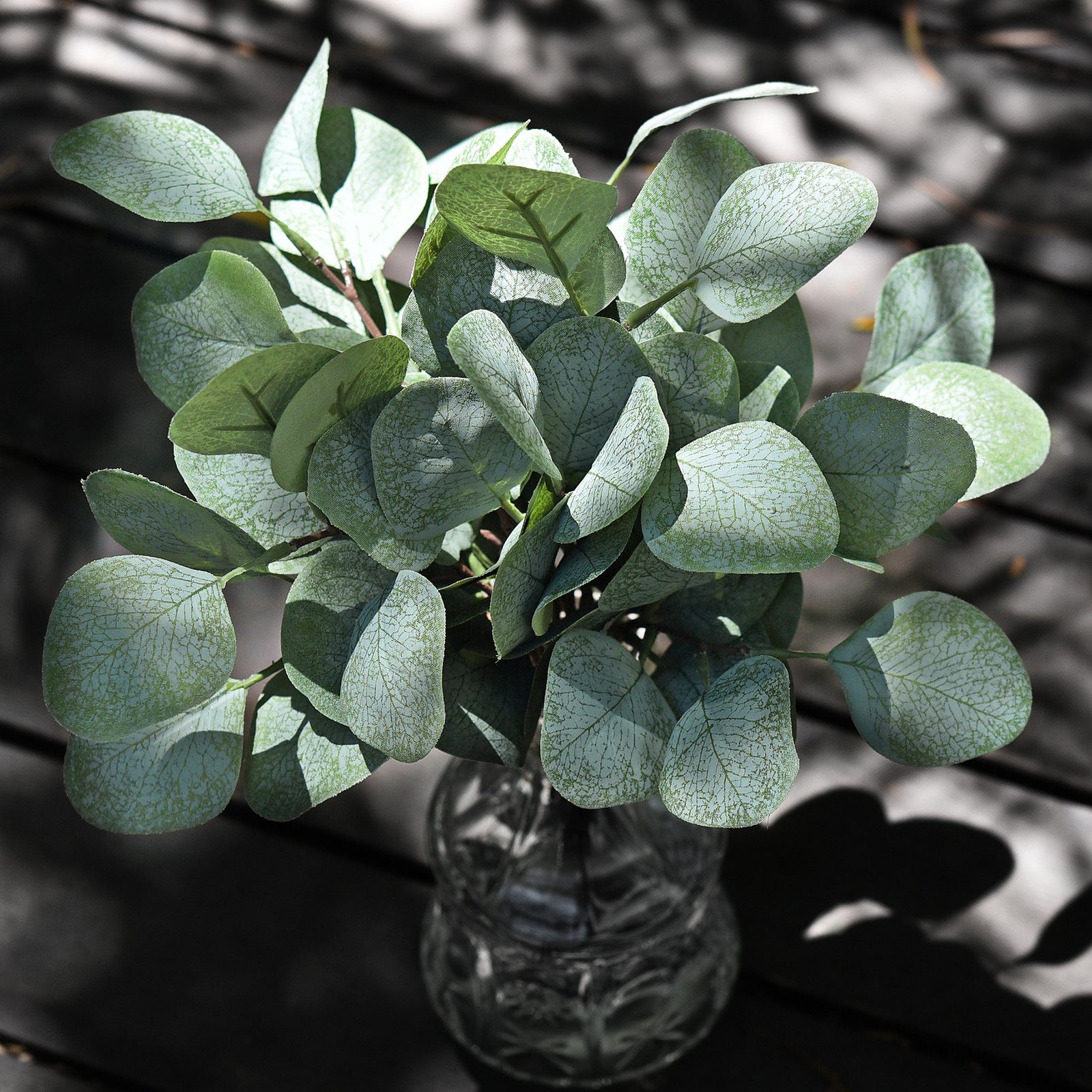 FiveSeasonStuff 10 Stems Realistic Looking Artificial Silver Dollar Eucalyptus Foliage Home Decor