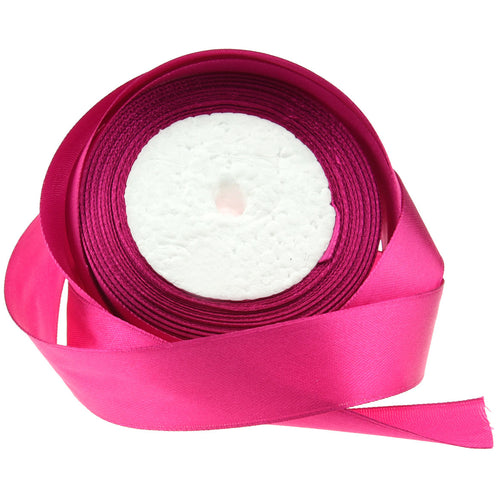 25mm Amaranth Single Sided Satin Ribbon