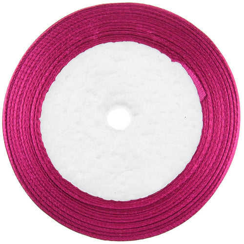 10mm Amaranth Single Sided Satin Ribbon