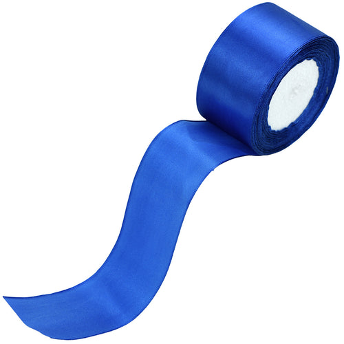 50mm Royal Blue Single Sided Satin Ribbon