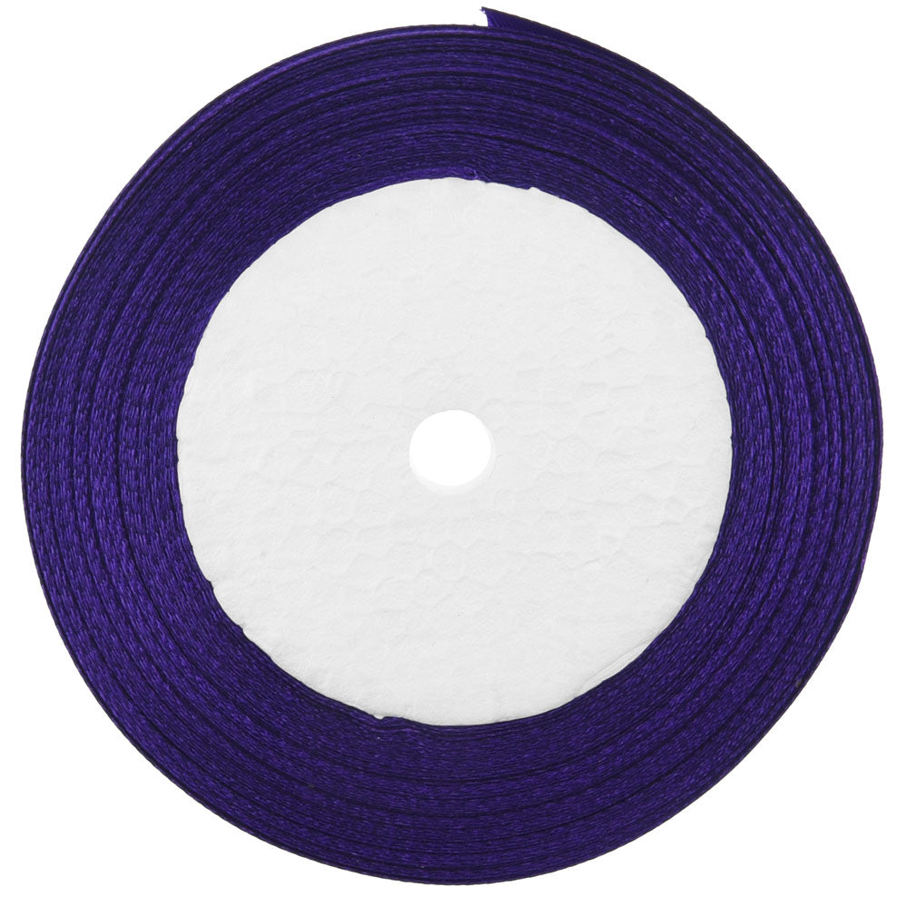 25mm Purple Single Sided Satin Ribbon