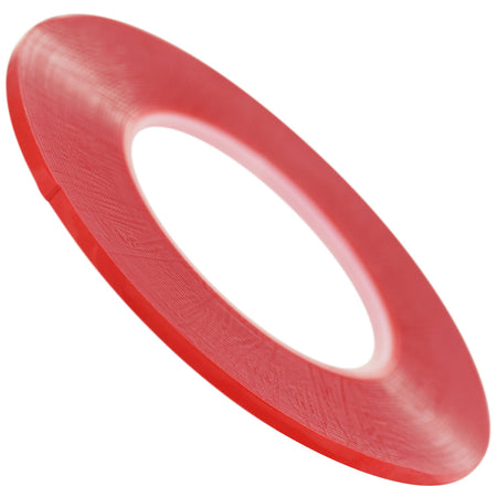 5mm x 1mm x 10 meters Multi-Purpose High Strength Transparent Acrylic Gel Adhesive Double Sided Tape Roll No Residue