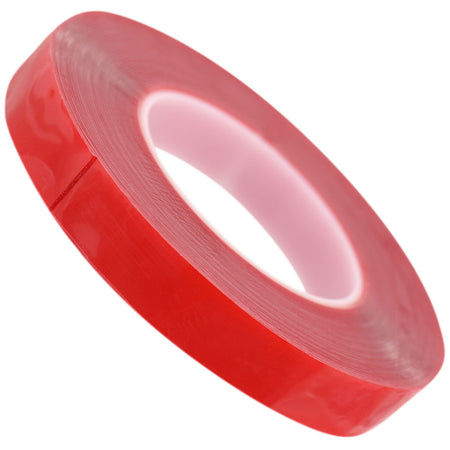 25mm x 1mm x 10 meters Multi-Purpose High Strength Transparent Acrylic Gel Adhesive Double Sided Tape Roll No Residue