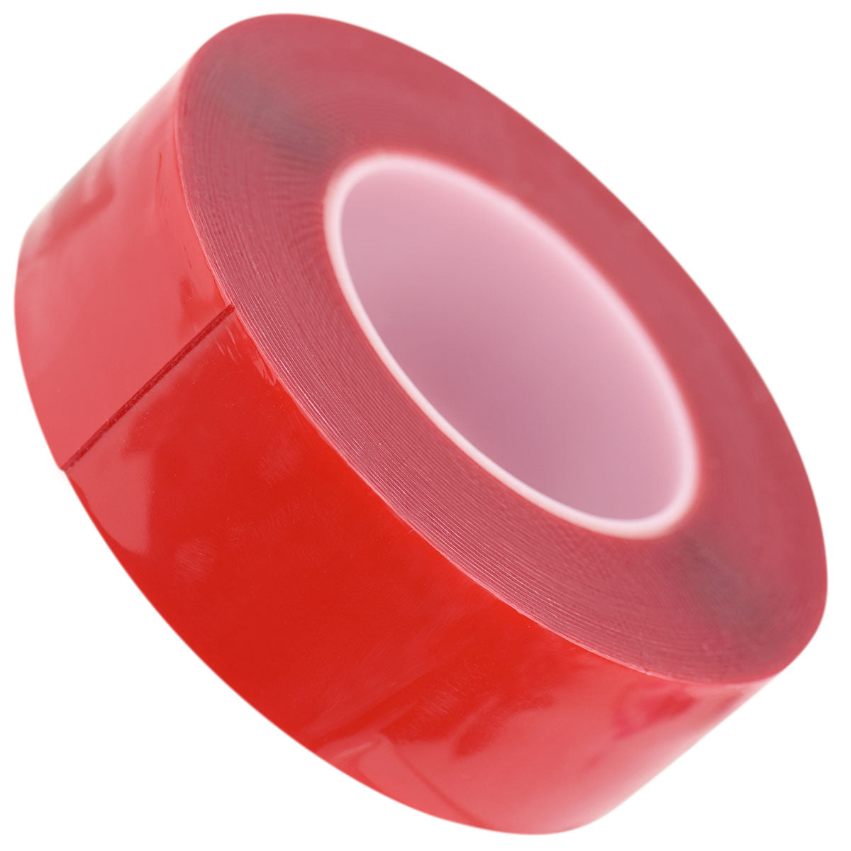 50mm x 1mm x 10 meters Multi-Purpose High Strength Transparent Acrylic Gel Adhesive Double Sided Tape Roll No Residue