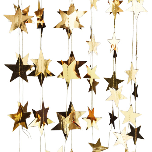 FiveSeasonStuff Paperboard Star Garlands, Banner, Decorations, Hangings for Christmas, Home Decor, Photo Wall Backdrop, Wedding, Birthday, Baby/Bridal Shower, Kids Bedroom