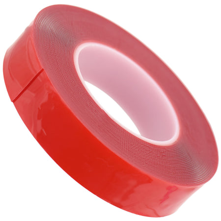 35mm x 1mm x 10 meters Multi-Purpose High Strength Transparent Acrylic Gel Adhesive Double Sided Tape Roll No Residue