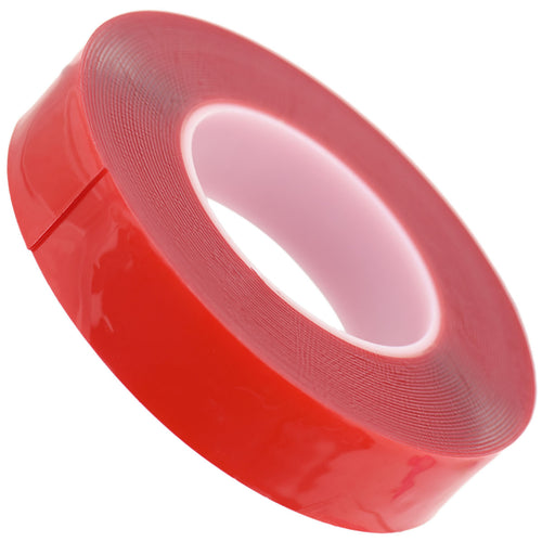 35mm x 1mm x 10 meters Multi-Purpose High Strength Transparent Acrylic Gel Adhesive Double Sided Tape Roll No Residue