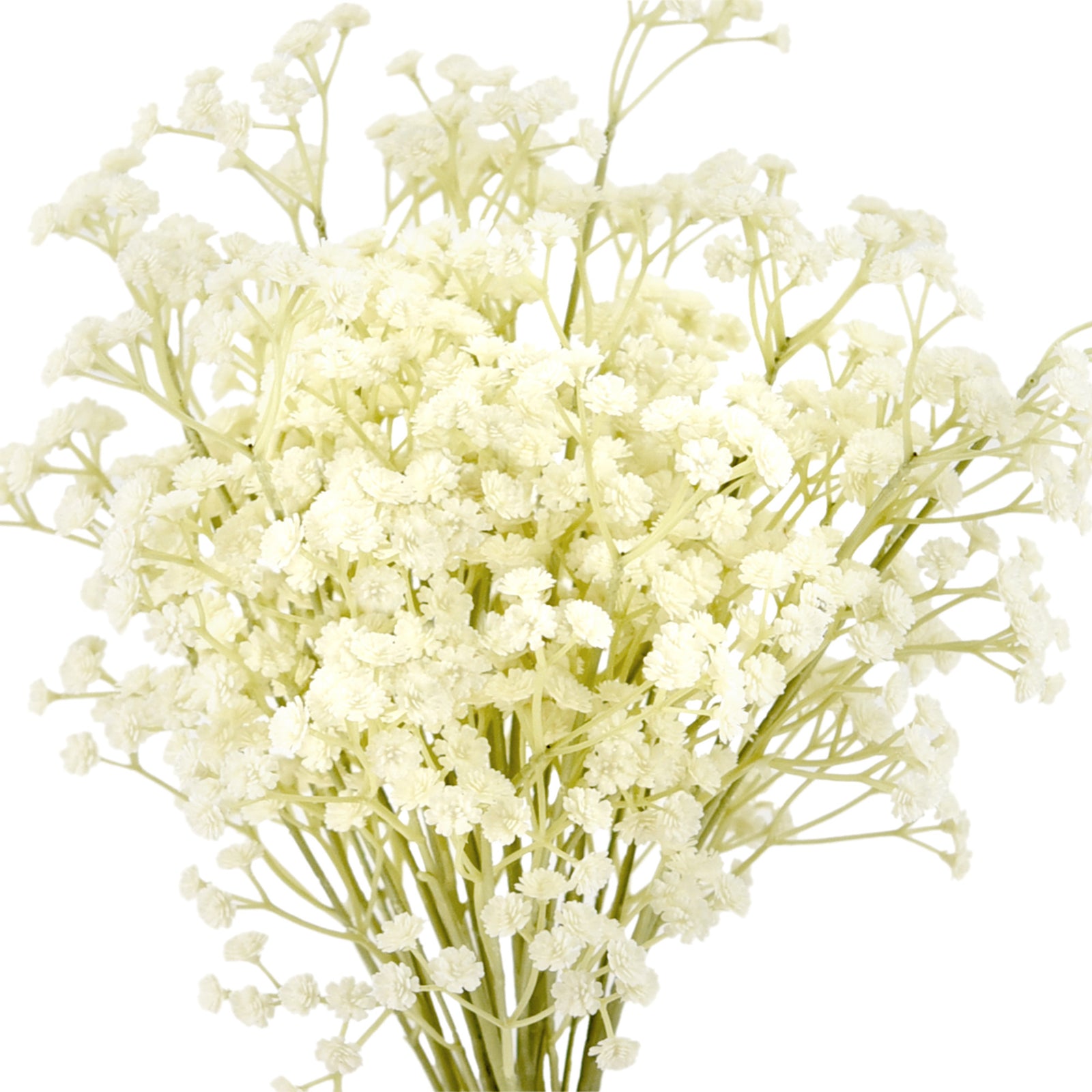 10pcs White Babys Breath Artificial Flowers Bulk, Long Stem Fake Gypsophila  For Wedding Bouquets Floral Arrangement Home Office Table Decor, Fall Farm