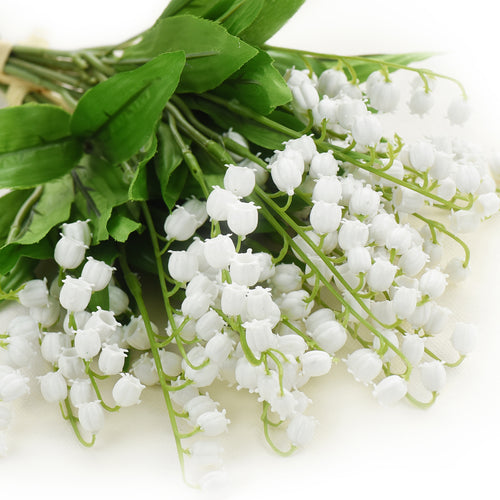 12 Stems of Artificial Lily of the Valley Flower Bouquet