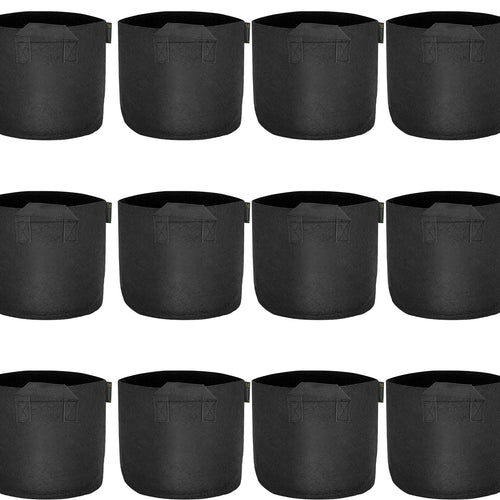 FiveSeasonStuff 12 Pack 2 Gallons Grow Bags Aeration Smart Gardening