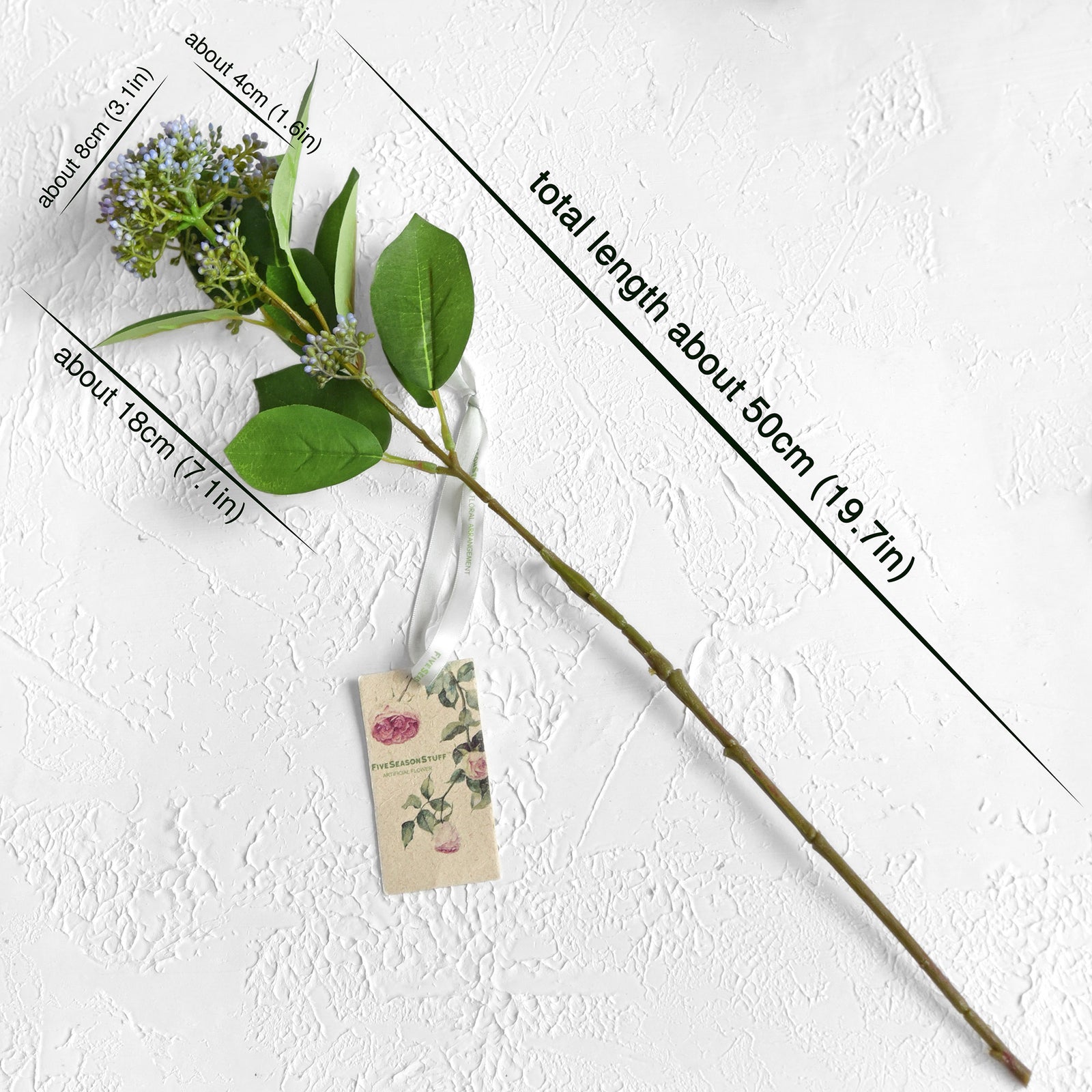 Viburnum (Serene Violet) Long Stem Artificial Silk Flowers, Filler Flower, Wedding, Home Decor, Arrangment 6 Stems