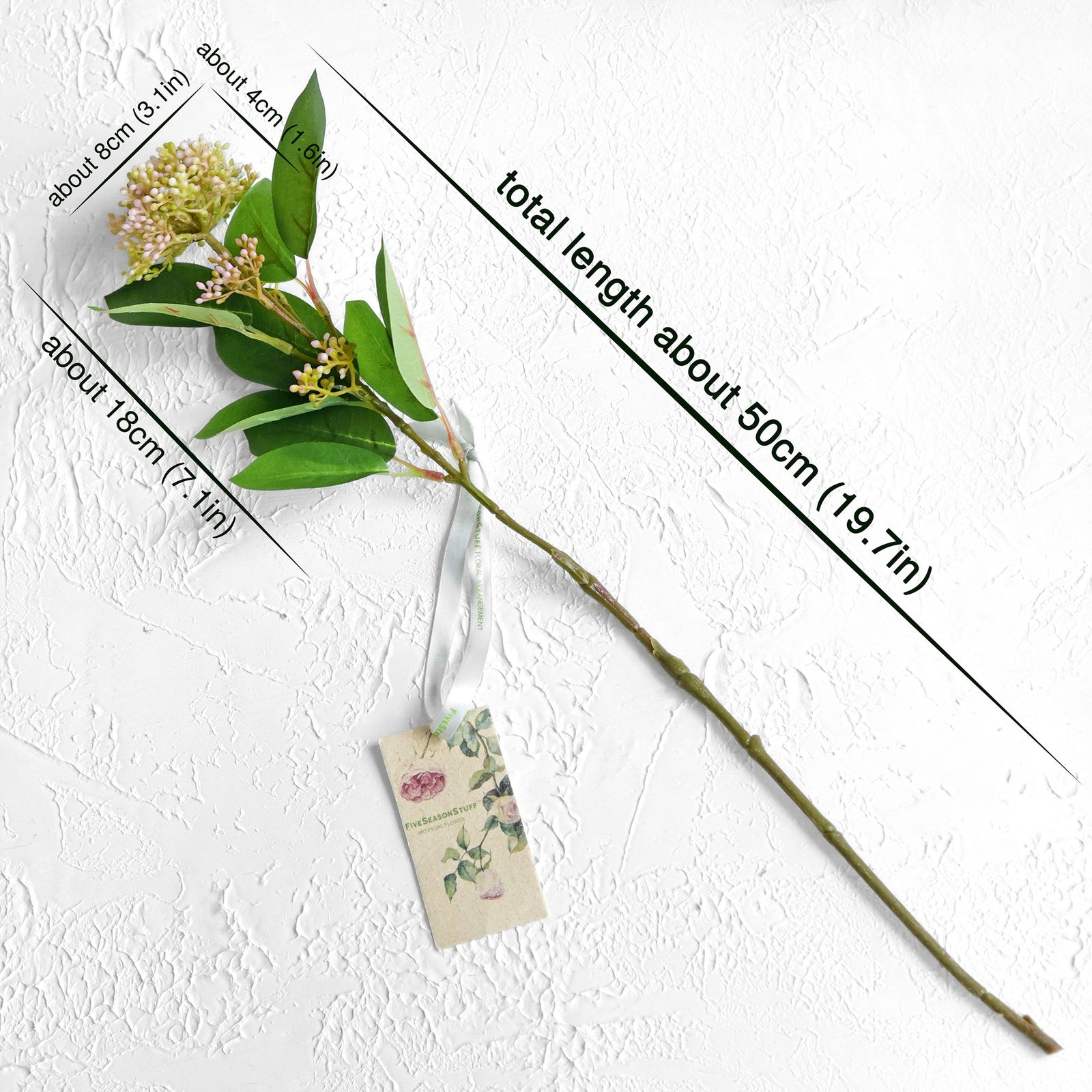 Viburnum (Little Bit Pink) Long Stem Artificial Silk Flowers, Filler Flower, Wedding, Home Decor, Arrangment 6 Stems