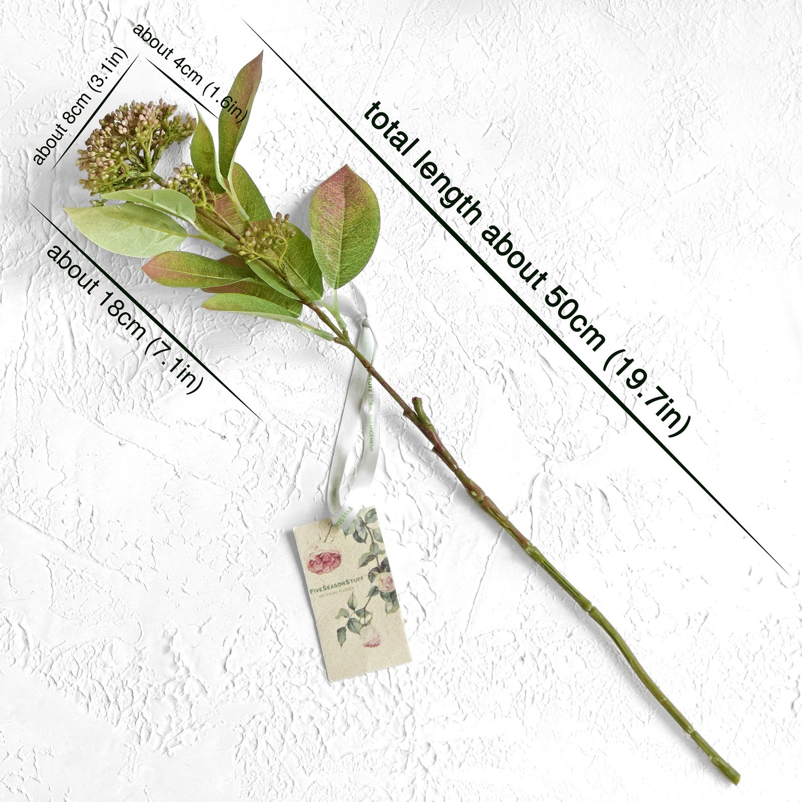 Viburnum (Harmony Brown) Long Stem Artificial Silk Flowers, Filler Flower, Wedding, Home Decor, Arrangment 6 Stems