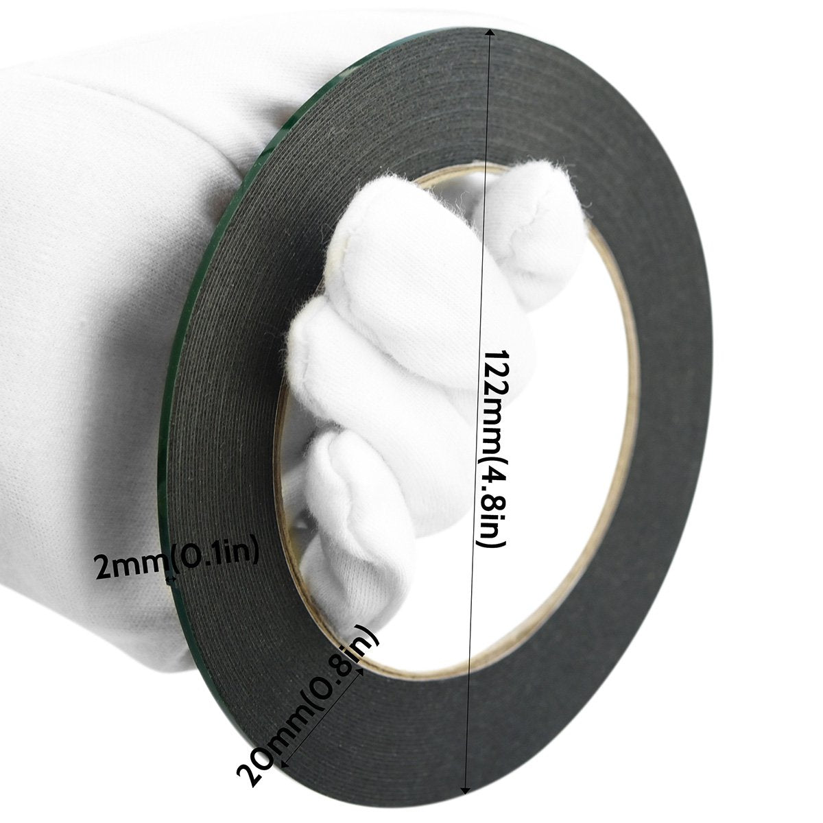 Phone Repair Double Sided Black Foam Tape with Green Backing / Self-Adhesive Tape