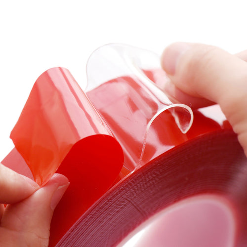 40mm x 1mm x 10 meters Multi-Purpose High Strength Transparent Acrylic Gel Adhesive Double Sided Tape Roll No Residue