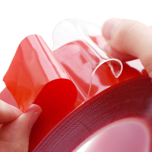 45mm x 1mm x 10 meters Multi-Purpose High Strength Transparent Acrylic Gel Adhesive Double Sided Tape Roll No Residue